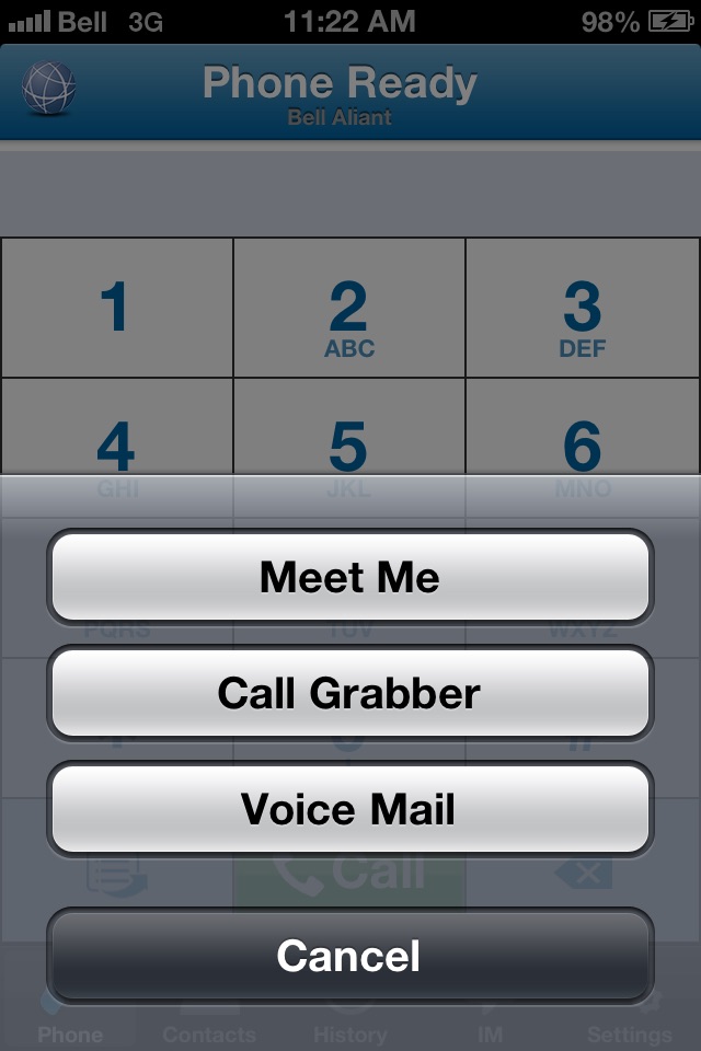 Bell Aliant Unified Communications for iPhone screenshot 3