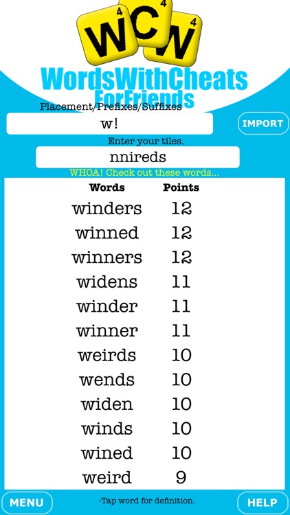 Words With Cheats For Friends ~ The best word finder & dictionary for