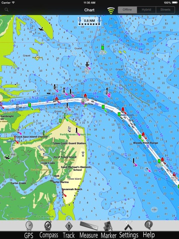 Georgia GPS Nautical Chart Pro screenshot 2