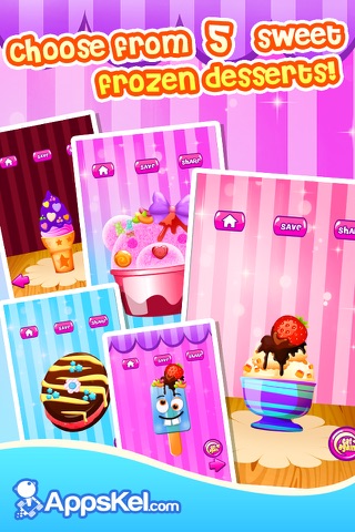 Awesome Candy Ice-Cream Maker - Make A Sweet Frozen Dessert (Cooking Game For Kids) Free screenshot 2