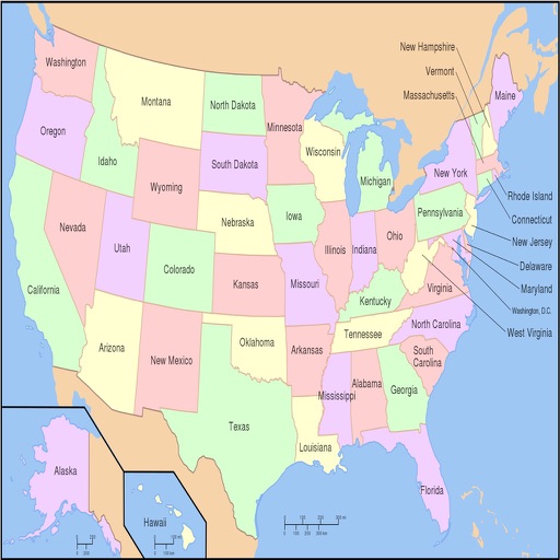 myStates - Learn the state capitals of America