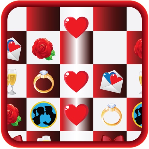 Valentine's Day Heart Is Sweet Love & Romance Cute Match 3 Gala Puzzle - Joy Cupid Swap Game Icon
