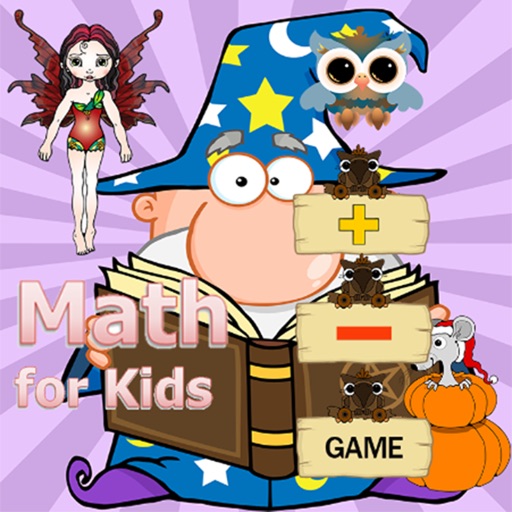 Fantasy town math kids English number practice education for kids