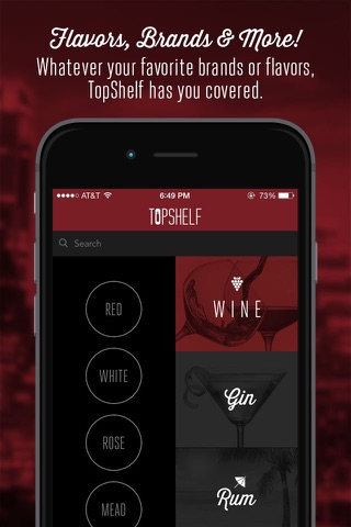 TopShelf Alcohol Delivery App screenshot 2