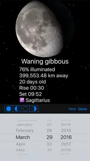 phases of the moon iphone screenshot 3