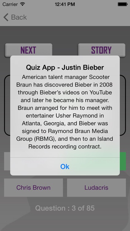 Quiz App - "Justin Bieber Edition" screenshot-3