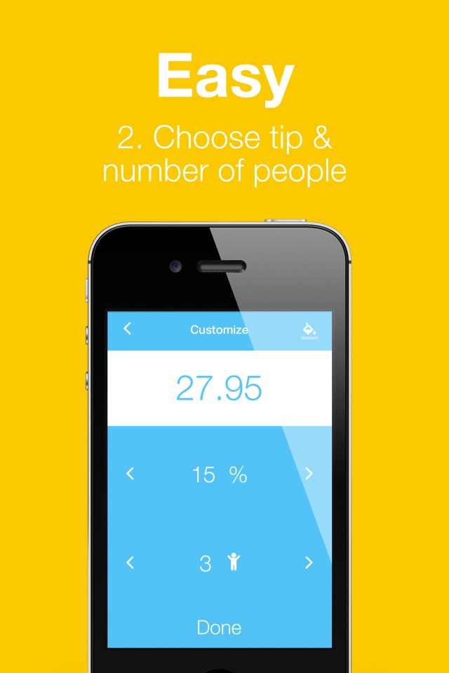Split Bill - The Best Tip Calculator And Bill Splitter For iOS screenshot 2