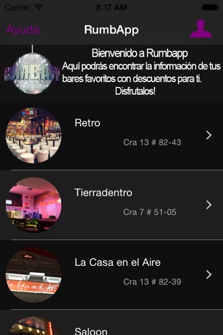 Rumbapp screenshot 2