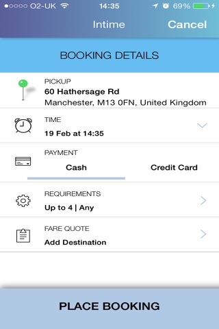 Intime Taxis screenshot 3