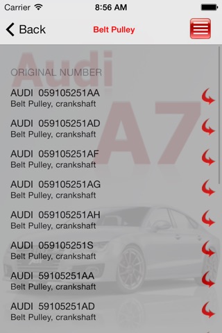 AutoParts Audi A7 screenshot 3