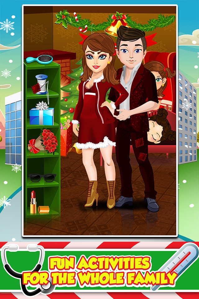 Mommy's Christmas Baby Doctor Salon - My Santa Spa Make-Up Games! screenshot 4