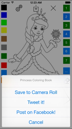 Princess Coloring Book for Girls - Learn to Color Ice Prince(圖3)-速報App