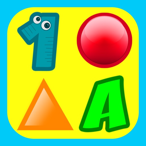 3 Preschool Educational Games for Kids: Learn Colors, Teach Shapes, Sorting, Train Memory Icon