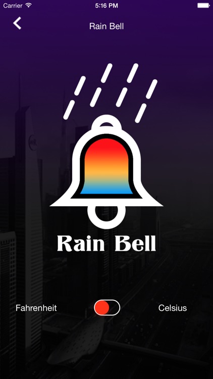 Rain Bell, rainy day, snowy day , windy day notification