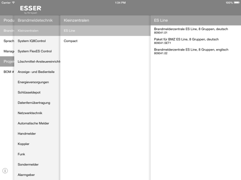 ESSER e-Catalog screenshot 3