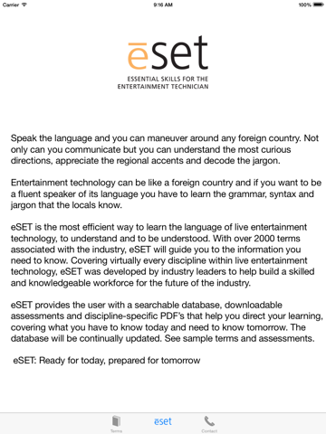 eSET Entertainment Industry Eset Entertainment Technology
