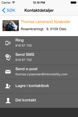 Intouch Mobilsøk screenshot 3