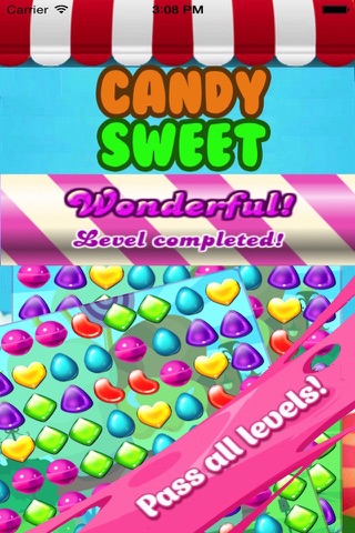 Candy Sweet World-The best free matching candies gummy game for kids and girls screenshot 3