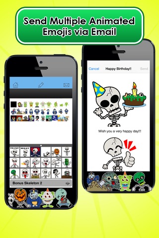 Emoji Kingdom 13  Skull Halloween Emoticon Animated for iOS 8 screenshot 4