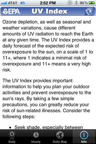 EPA's SunWise UV Index screenshot 4