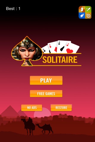 A Pyramid Cleopatra Solitaire - Lost Treasures Blast and Mummys Curse Casino HD screenshot 2