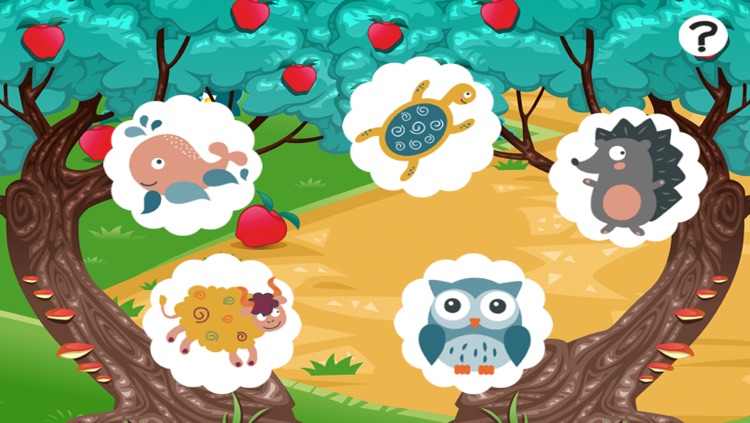 Animals game for children: Find the mistake in the forest