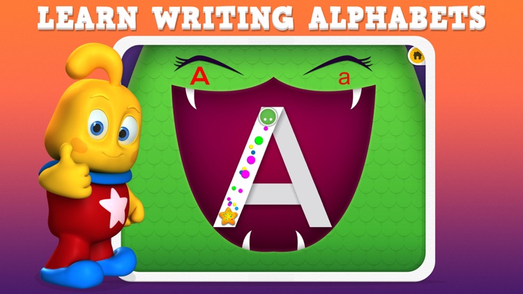 ABC Tracing Monster - Learning app for Kids in Preschool, Kindergarten & First Grade FREE screenshot-4