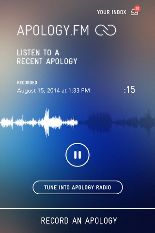 Apology.fm screenshot 4
