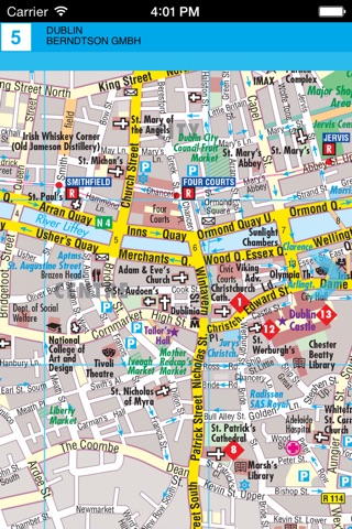 Дублин. Карта города screenshot 3