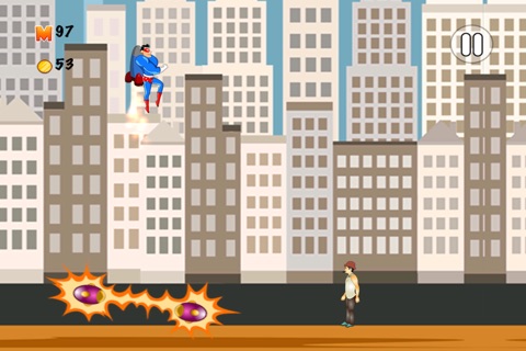 A Superhero Jet Flyer Fireball Empire Slam - Hero Alliance War Game Free screenshot 3
