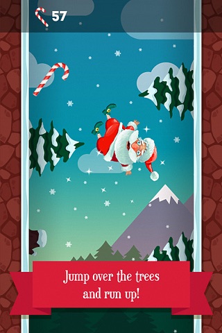 Running Santa - Candy climb Free screenshot 2