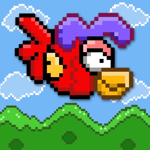 Tiny Hairy Bird - Play Free 8-bit Retro Pixel Superbird Games iOS App