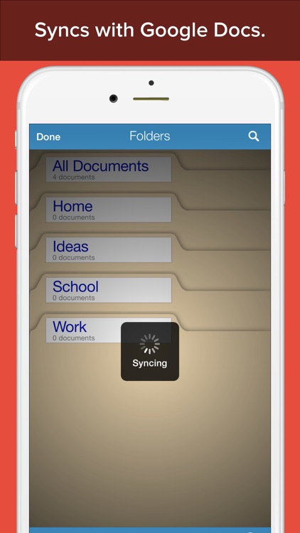 My Writing Desk for iPhone -The Perfect Document Writer & Text Editor with Google Docs™ Sync screenshot-3