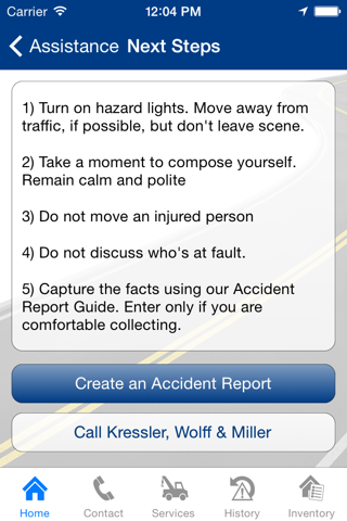 Screenshot of Kressler, Wolff & Miller Insurance