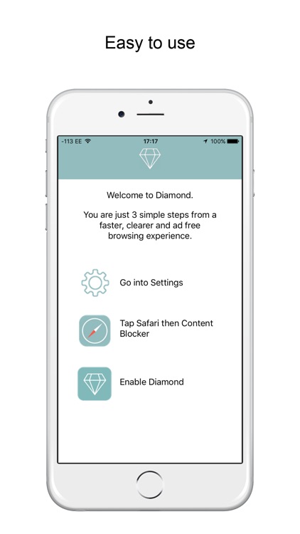 Diamond - Block Ads, Browse Faster