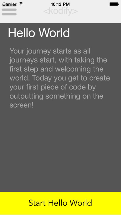 Kodify: A swift and easy way to learn the new programming language on the go