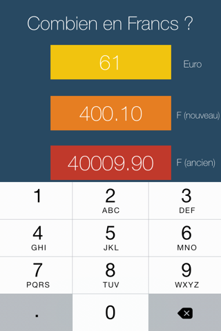 Combien en Francs 2.0 screenshot 2