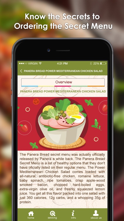 Secret Menu for Panera Bread