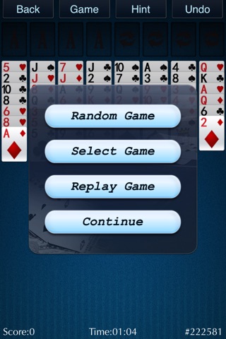 Palm FreeCell screenshot 2