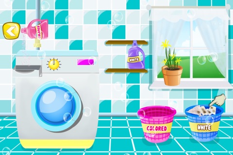 Kids Laundry Washing - Clean up and clothes wash game screenshot 3