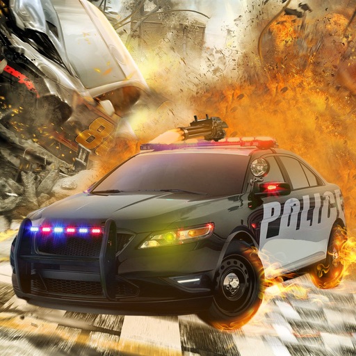 Cab Shooting racer cop Chase Icon