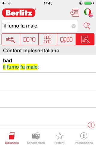 Italian <-> English Berlitz Standard Talking Dictionary screenshot 3