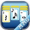 The traditional solitaire game gets musical with notes and rests as playing cards