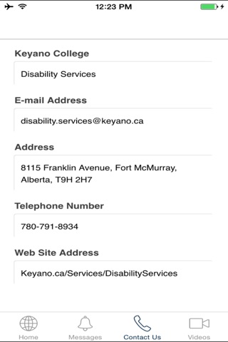 Disability Services App - Keyano College screenshot 3