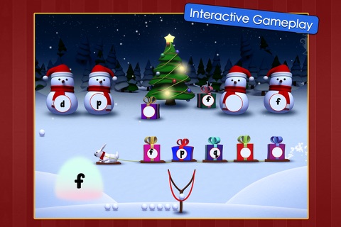 Icky Snow Ball Attack - Phonics & Vowels - Christmas Edition FREE screenshot 2