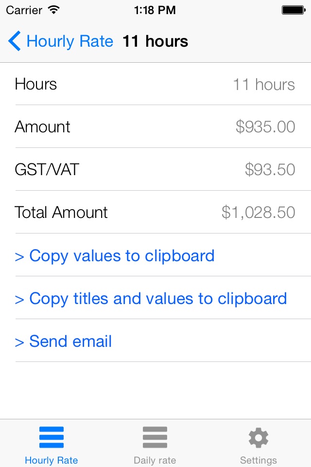 Hourly Rate screenshot 3