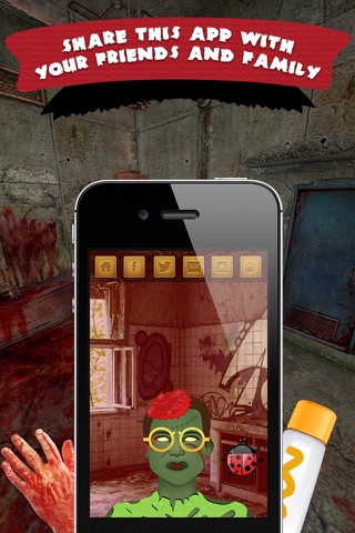 Spooky Zombie Barber Lite screenshot 2
