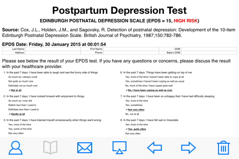 PPD Screening screenshot 2