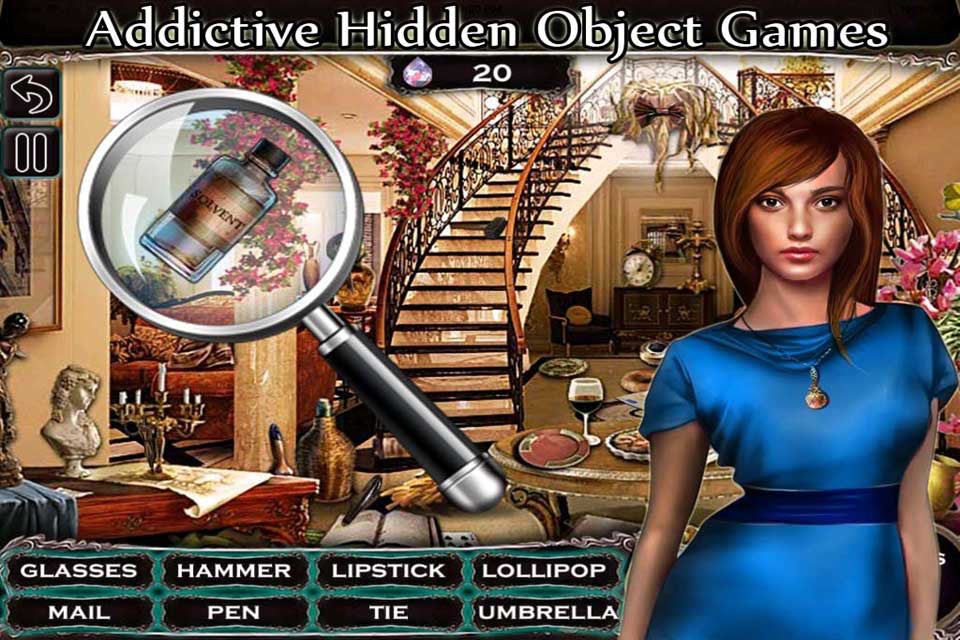 Hidden objects mystery free games screenshot 2