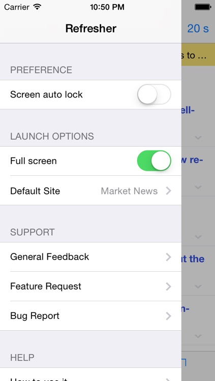 Refresher ( Full Screen Auto Refresh Web Browser ) screenshot-3